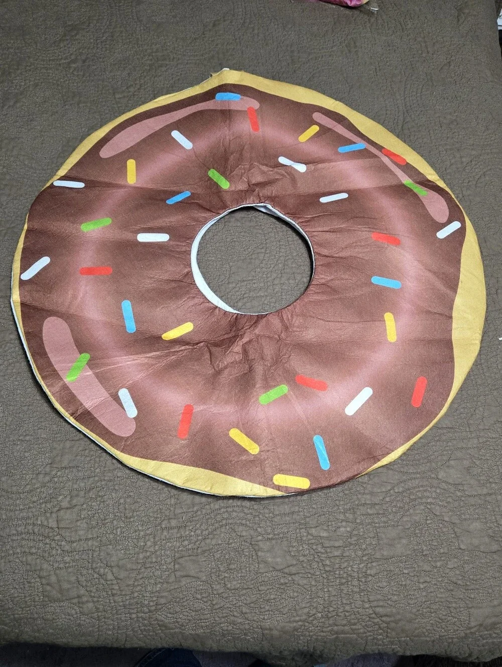 Adult Men Womens Teen Girls Chocolate Donut Costume - Overlay, One Size